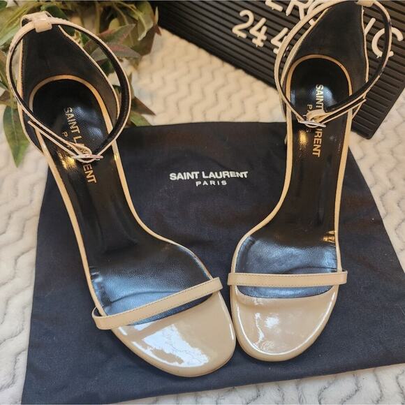 SAINT LAURENT ADJUSTABLE STRAP HEELS SIZE 36.5 (US6) - Picture 4 of 9